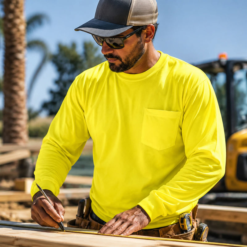 Pyramex RLTS31NS Hi-Vis Long Sleeve T-Shirt, view 4 of 4