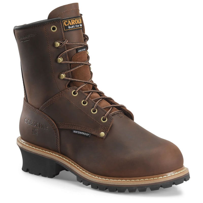 Carolina Men's Elm 8" Insulated Waterproof Internal Met Guard Steel Toe Work Boots, CA7821, view 1 of 7