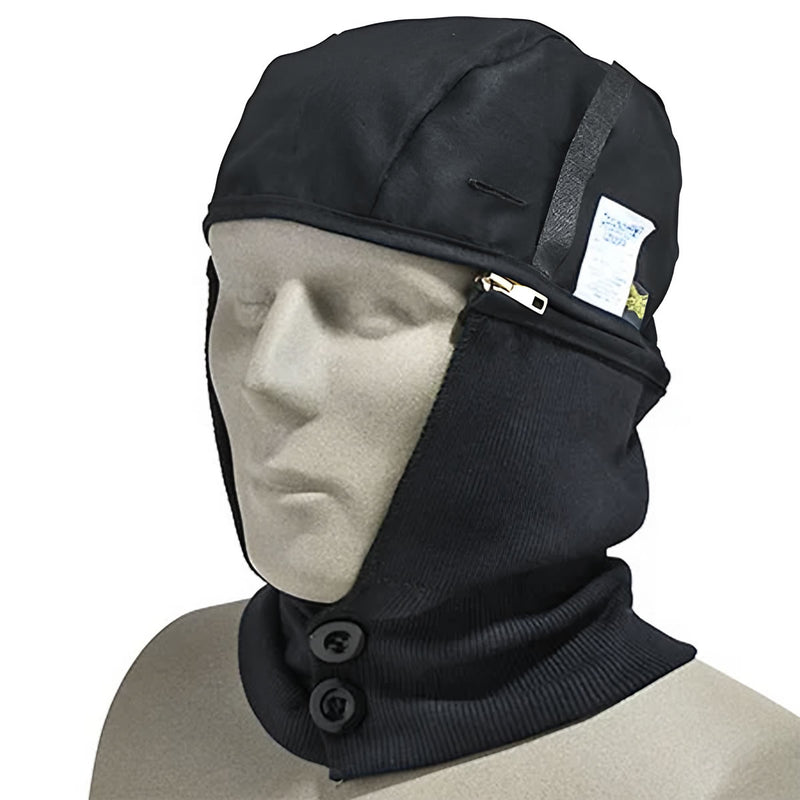 FR Winter Hard Hat Liner, 2-Piece, Zip off Cap - LZ620-FR, view 8 of 10