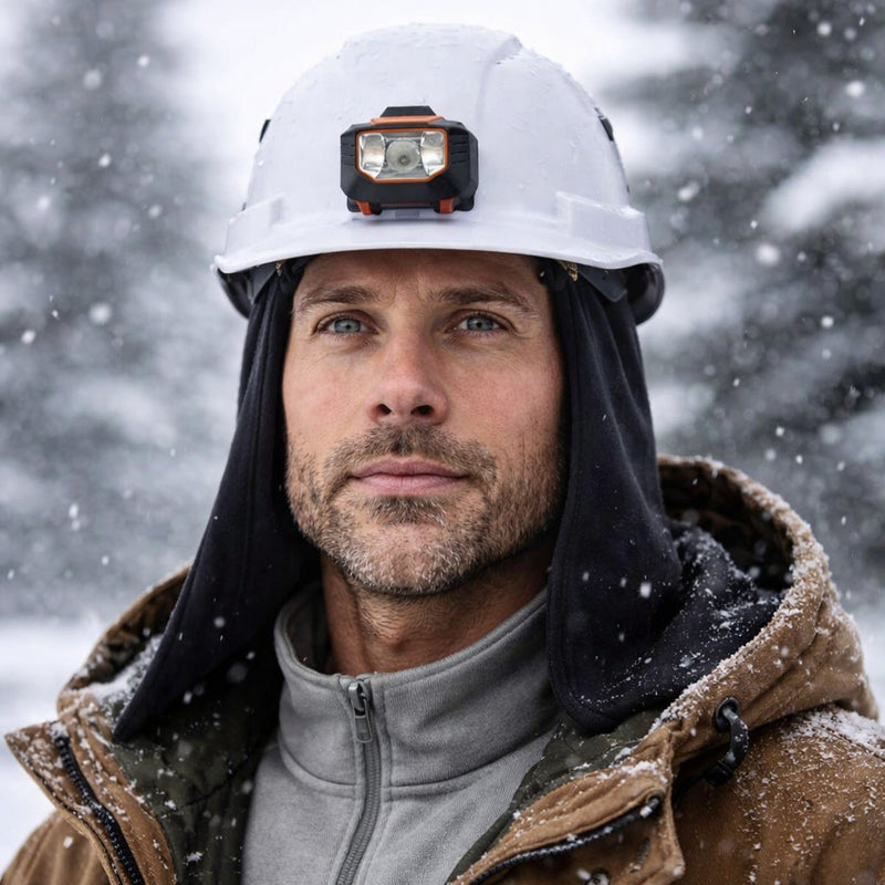 FR Winter Hard Hat Liner, 2-Piece, Zip off Cap - LZ620-FR, view 2 of 10