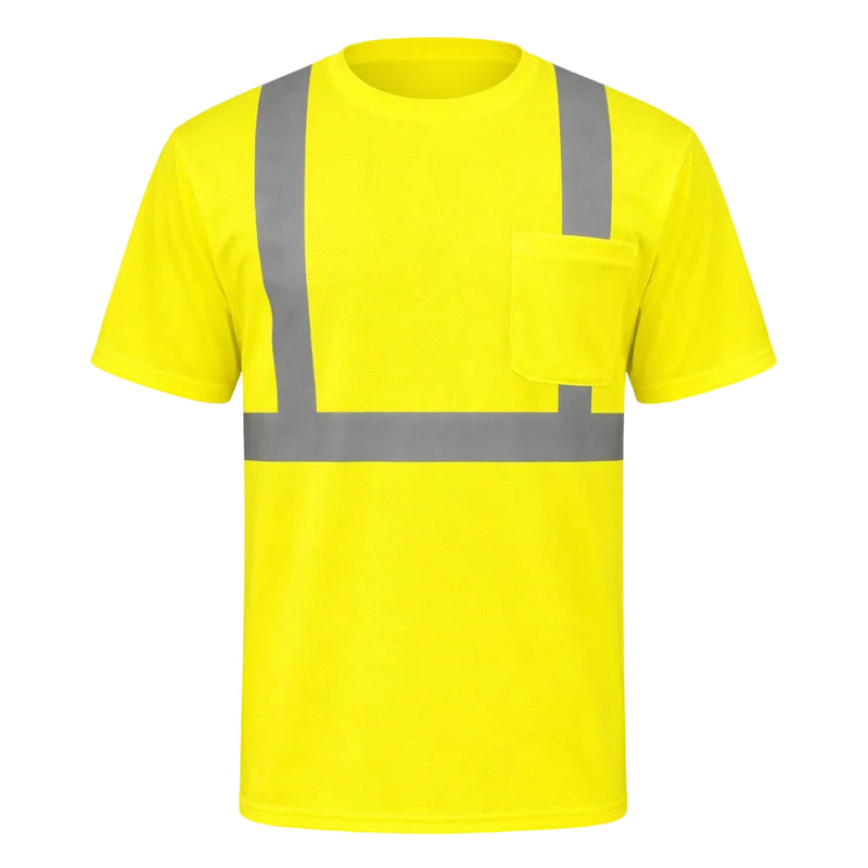 OccuNomix Type R Class 2 Hi-Vis Wicking Short Sleeve T-Shirt, LUX-SSETP2, view 1 of 5