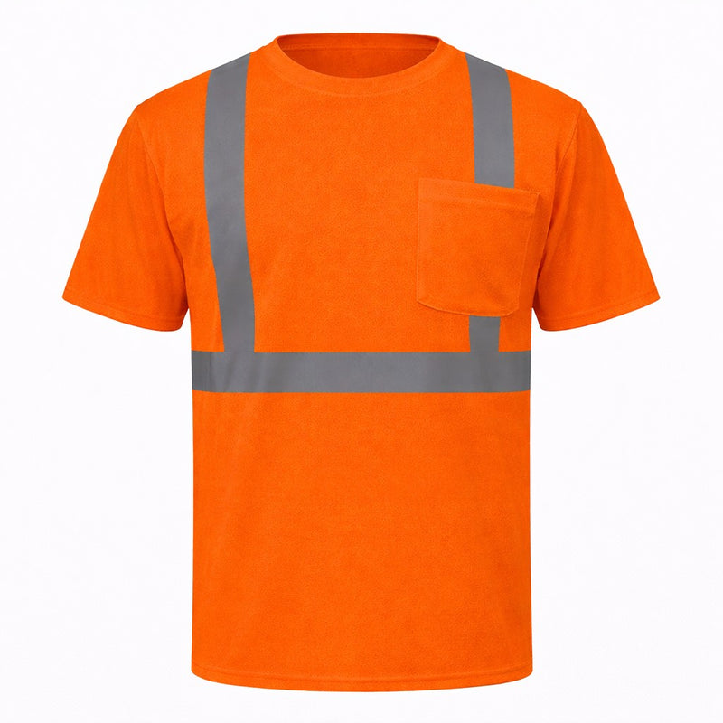 OccuNomix Type R Class 2 Hi-Vis Wicking Birdseye Mesh Short Sleeve T-Shirt, LUX-SSETP2B, view 3 of 5