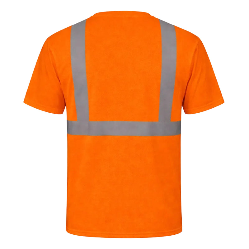 OccuNomix Type R Class 2 Hi-Vis Wicking Birdseye Mesh Short Sleeve T-Shirt, LUX-SSETP2B, view 4 of 5