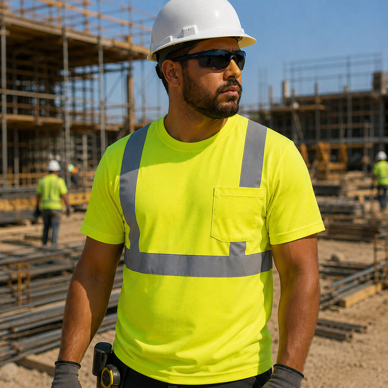 OccuNomix Type R Class 2 Hi-Vis Wicking Birdseye Mesh Short Sleeve T-Shirt, LUX-SSETP2B, view 5 of 5