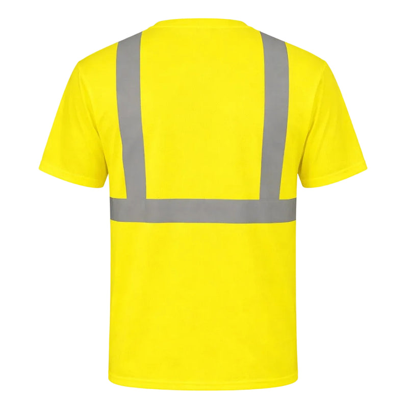 OccuNomix Type R Class 2 Hi-Vis Wicking Birdseye Mesh Short Sleeve T-Shirt, LUX-SSETP2B, view 2 of 5