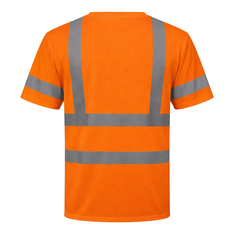 OccuNomix Type R Class 3 Hi-Vis Short Sleeve T-Shirt, LUX-SSETP3B, view 4 of 5