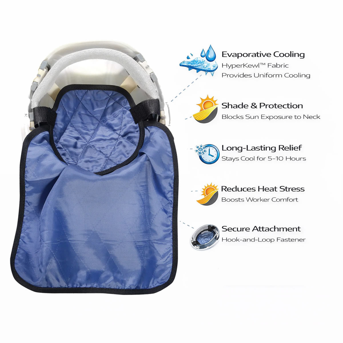 OccuNomix Evaporative Cooling Hard Hat Pad w/Shade, HPK-969 OccuNomix Evaporative Cooling Hard Hat Pad w/Shade, HPK-969