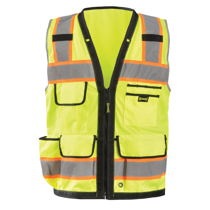 OccuNomix Type R Class 2 Hi-Vis Heavy Duty Two-Tone Surveyor Vest, LUX-HDS2T, view 1 of 3