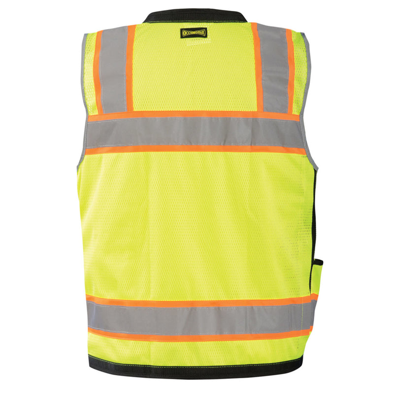 OccuNomix Type R Class 2 Hi-Vis Heavy Duty Two-Tone Surveyor Vest, LUX-HDS2T, view 2 of 3