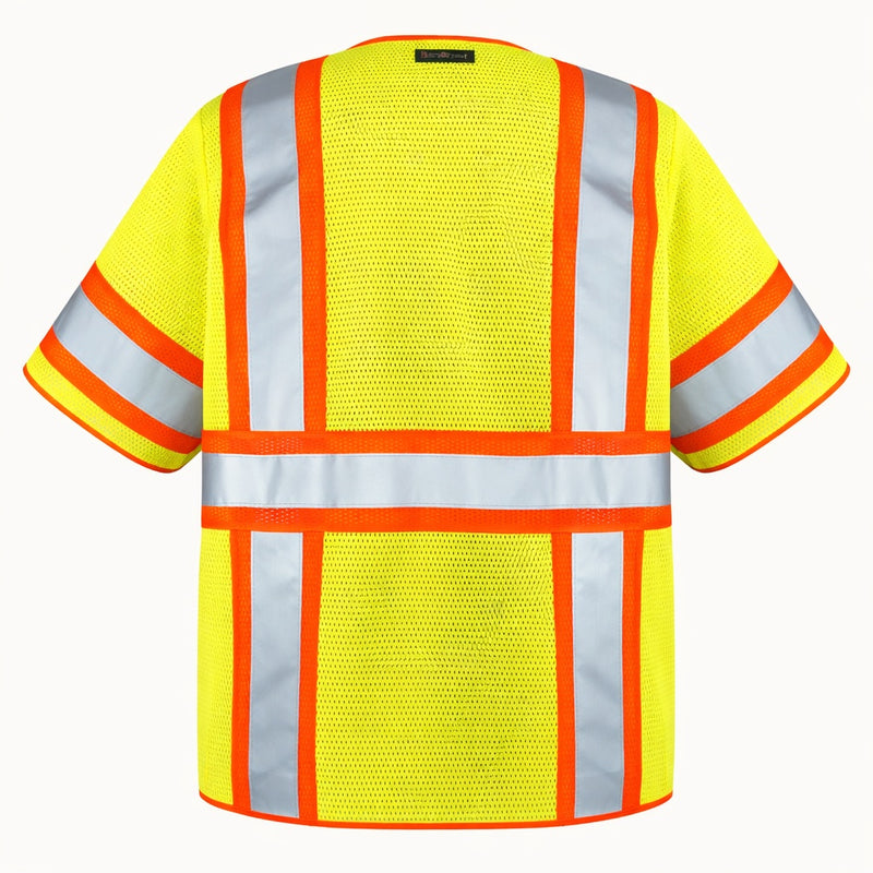 OccuNomix Type R Class 3 Hi-Vis Two-Tone Mesh Safety Vest, LUX-HSCLC3Z, view 2 of 3