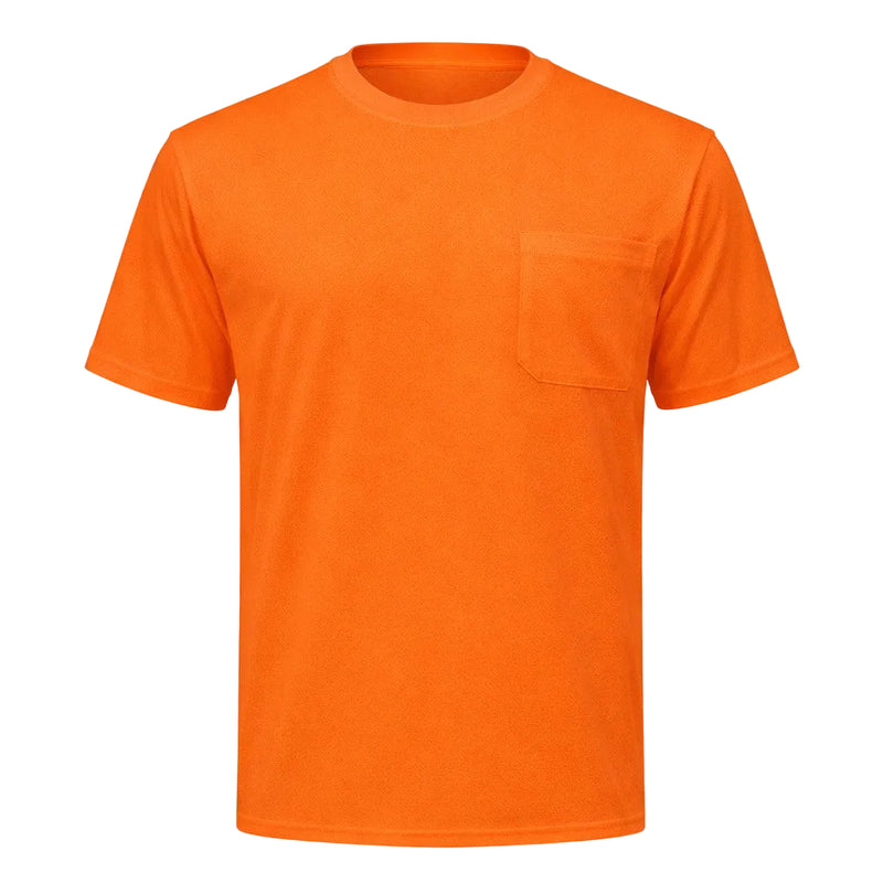 OccuNomix Hi-Vis Birdseye Short Sleeve T-Shirt, LUX-XSSPB, view 3 of 5