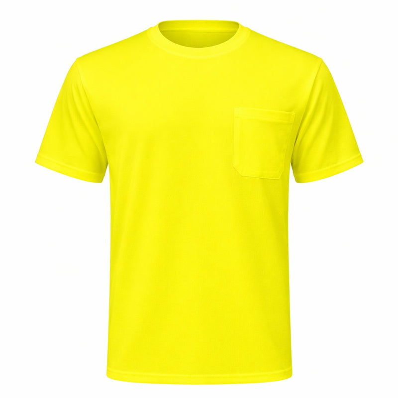 OccuNomix Hi-Vis Birdseye Short Sleeve T-Shirt, LUX-XSSPB, view 1 of 5