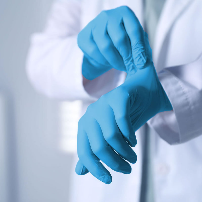 DASH Alasta Pro Nitrile Disposable Exam Grade Disposable Gloves, Blue, 3 mil, Box of 200, view 3 of 12