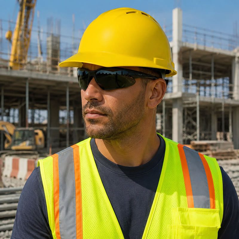 Delta Plus Americana Vented Cap Style Hard Hat, 4-Point Ratchet Suspension, view 9 of 10