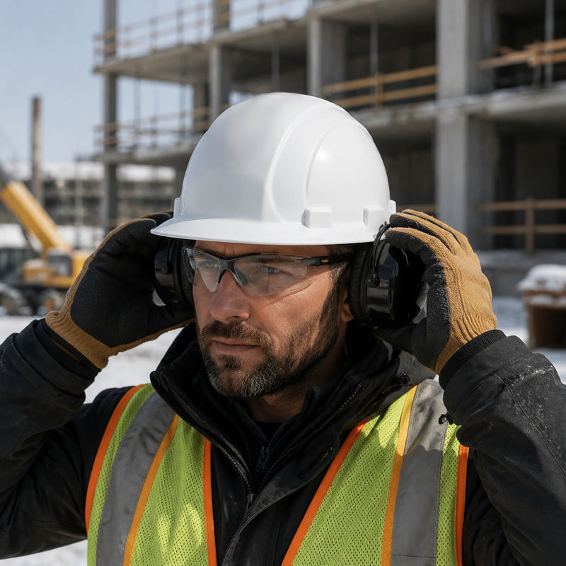 Delta Plus Omega II Full Brim Hard Hat, 6-Point Ratchet Suspension, view 12 of 12