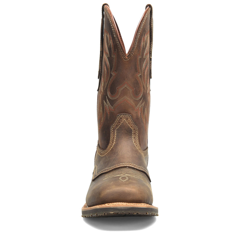 Double-H Men's Cascade 11" Roper Plain Toe Boots, DH4160, Brown, view 4 of 7