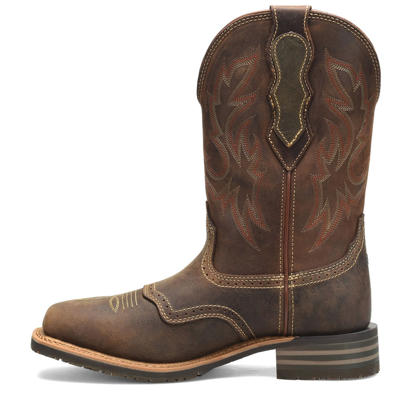 Double-H Men's Cascade 11" Roper Plain Toe Boots, DH4160, Brown, view 5 of 7
