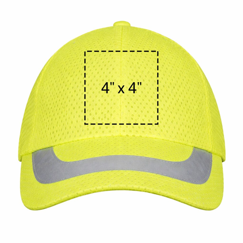 Custom H-Vis Reflective Ball Cap, 12 Pack Custom H-Vis Reflective Ball Cap, 12 Pack