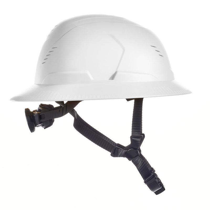 MSA V-Gard H2 Full Brim Type 2 Vented Safety Helmet, view 3 of 16