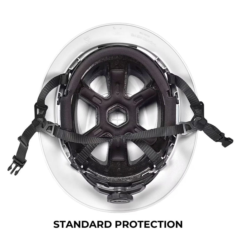 MSA V-Gard H2 Full Brim Type 2 Vented Safety Helmet, view 5 of 16