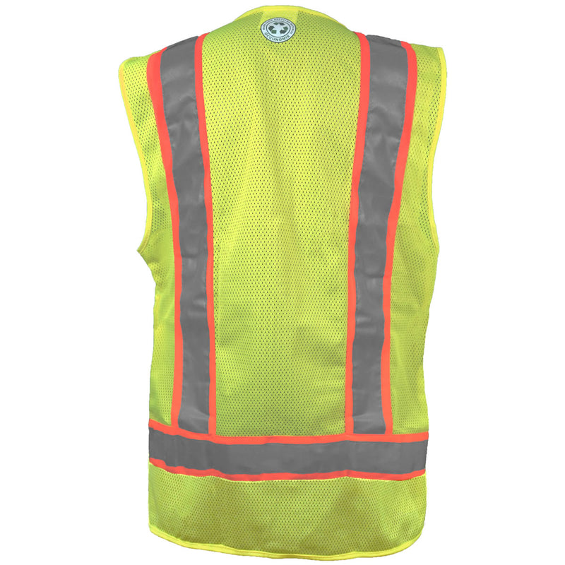 OccuNomix Women's Hi-Vis Type R Class 2 Sustainable Surveyor Safety Vest, LUX-RYSMW, view 3 of 5