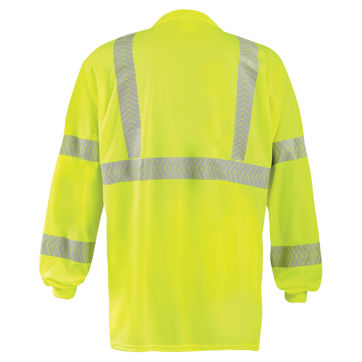 OccuNomix Type R Class 3 Hi-Vis Segmented Tape Long Sleeve T-Shirt, LUX-TLSP3B OccuNomix Type R Class 3 Hi-Vis Segmented Tape Long Sleeve T-Shirt, LUX-TLSP3B
