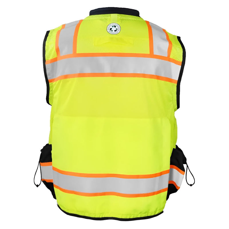 Hi-Vis Safety Vest, Heavy Duty Two-Tone Surveyor, Type R Class 2, SP-RHDS2B, view 2 of 4
