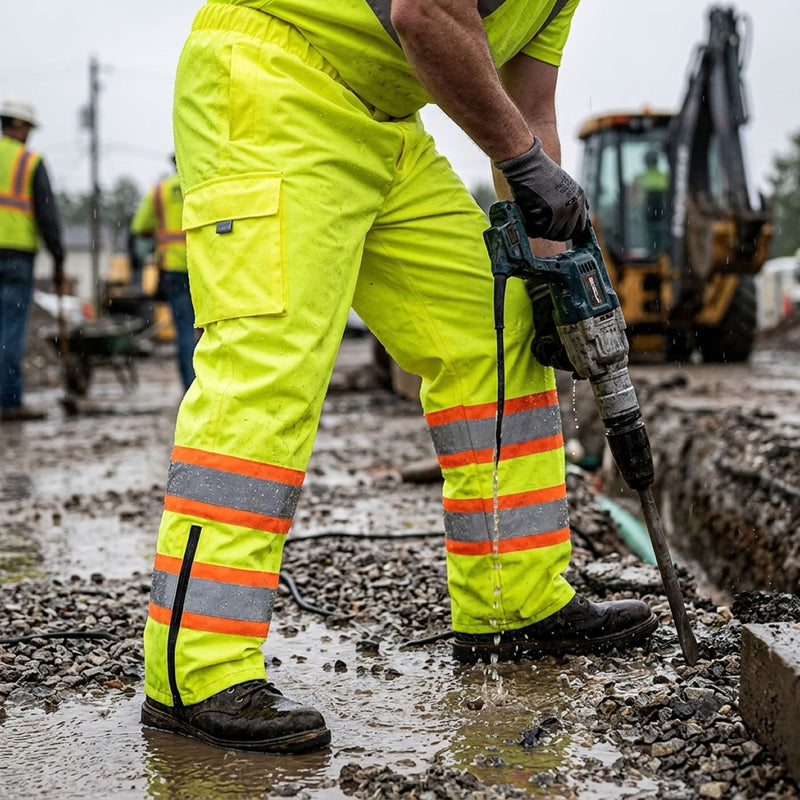 Occunomix Hi-Vis Class E 2-Tone Breathable Rain Pant, SP-RS2P, view 5 of 5