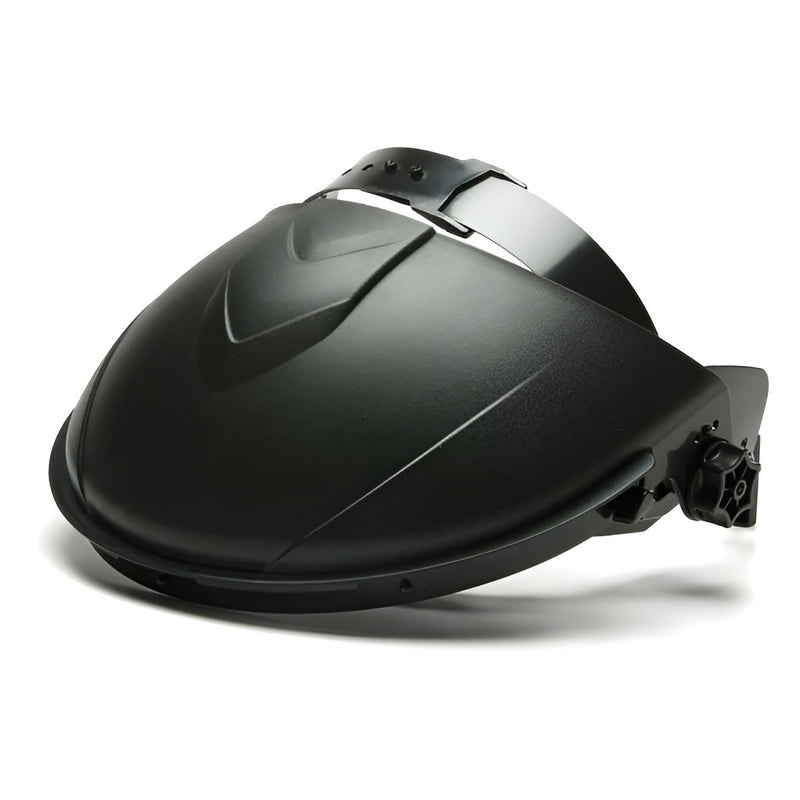 Pyramex Ridgeline Ratchet Headgear with Tapered IR5 Polycarbonate Face Shield, S1150 & HGBR Combo, view 2 of 5