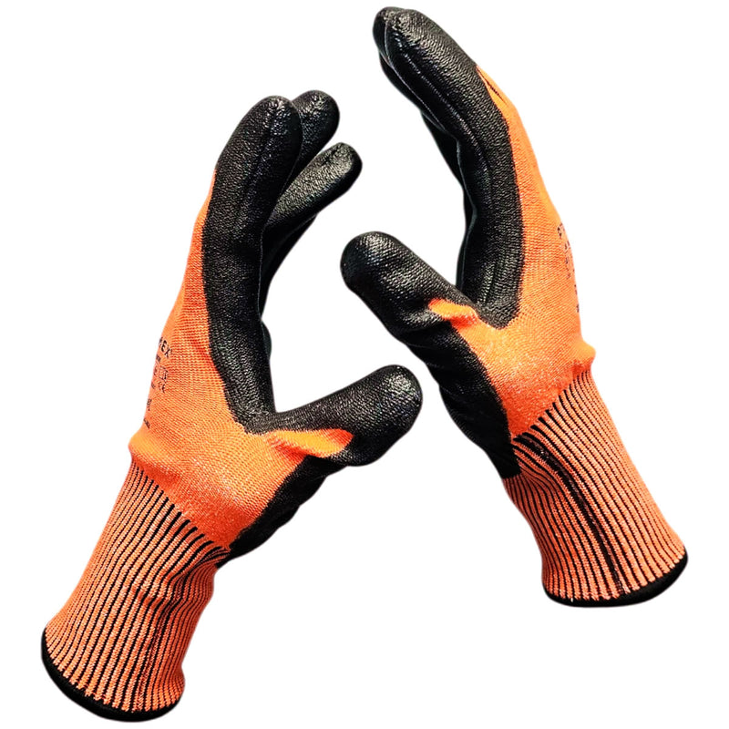 Pyramex GL404C Hi-Vis A4 Cut Polyurethane Coated Gloves, Hi-Vis Orange, view 3 of 6