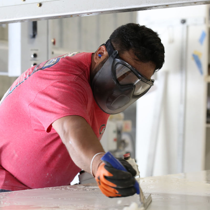 Pyramex GL505 Insulated A2 Cut Double Dipped Sandy Latex Coated Gloves, Hi-Vis Orange, view 3 of 3