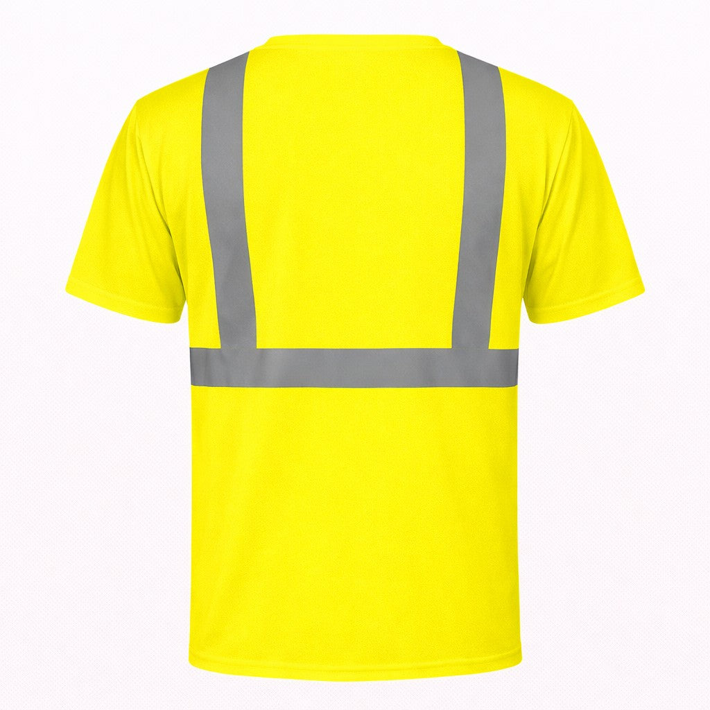 Rugged Blue Type R Class 2 Hi-Vis Black Bottom Short Sleeve T-Shirt Rugged Blue Type R Class 2 Hi-Vis Black Bottom Short Sleeve T-Shirt