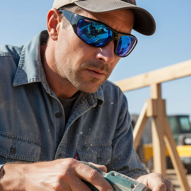 Rugged Blue Bronto Safety Glasses, view 8 of 8