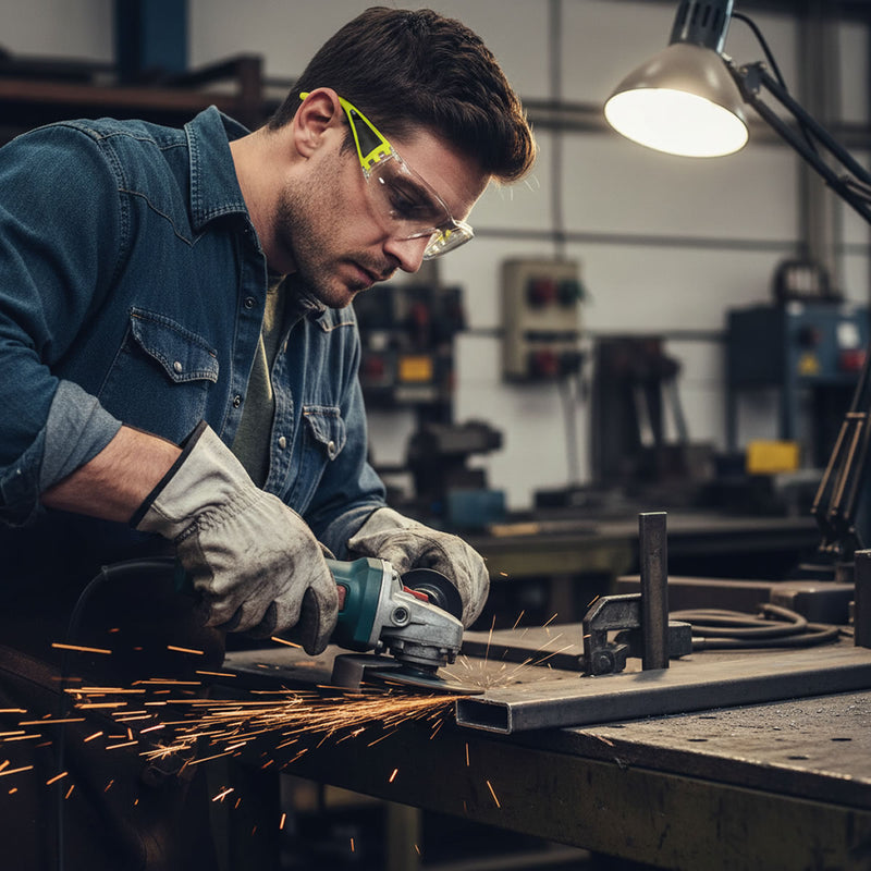 Rugged Blue Vizible Hi-Vis Reflective Safety Glasses, view 8 of 8