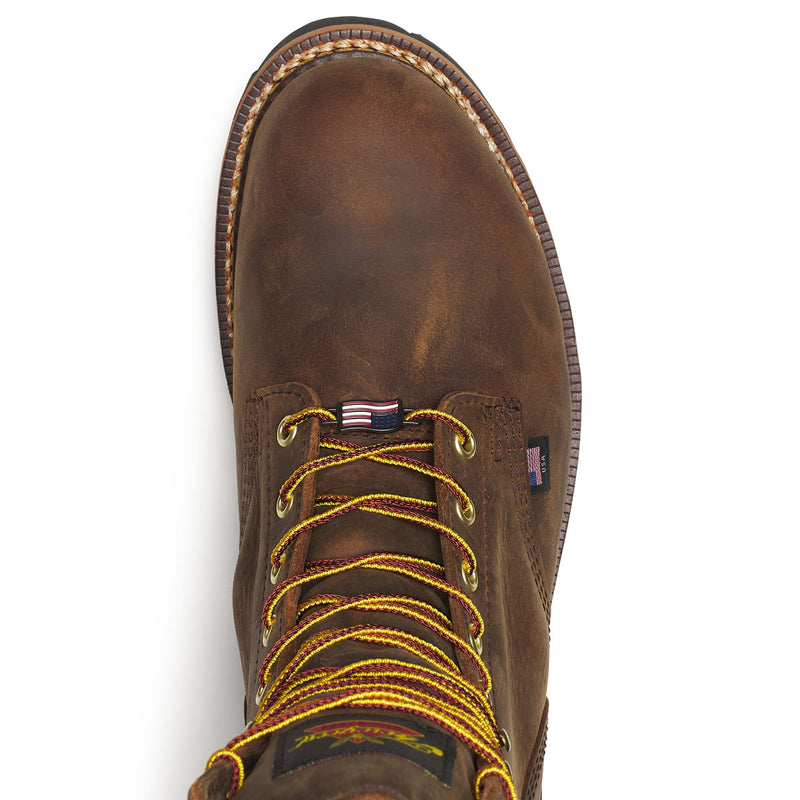 Thorogood Men's Logger Series 9" Waterproof Steel Toe Boots, 804-3555, Brown Stud Horse, view 4 of 11