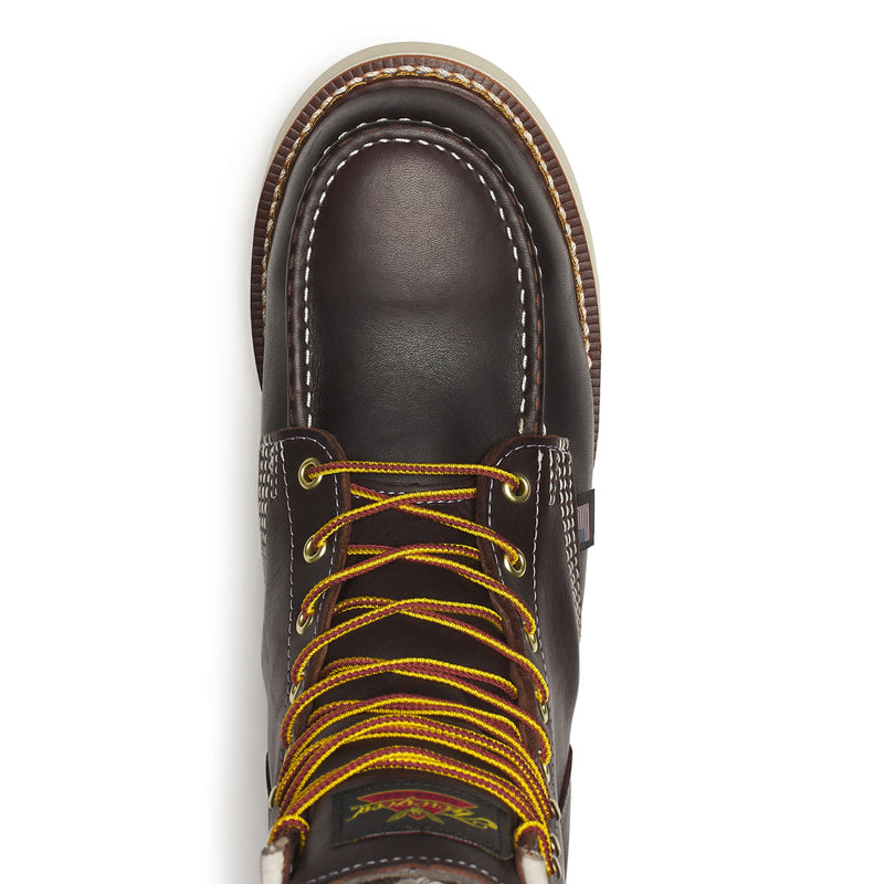 Thorogood Men's 1957 Series 8" Moc Toe MAXWear Wedge™ Waterproof Safety Toe Boots, 804-3800, Briar Pitstop, view 4 of 10