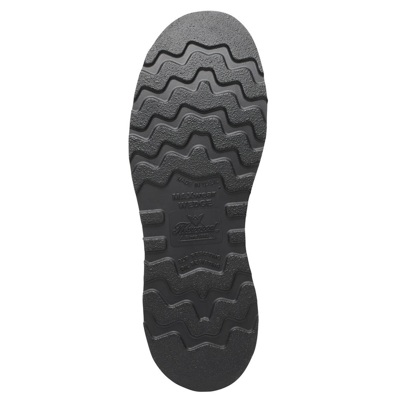 Thorogood Men's American Heritage 6" Moc Toe Black MAXWear Wedge™ Safety Toe Boots, 804-4135, Crazy Horse, view 6 of 7