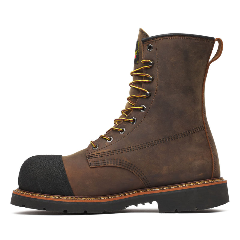 Thorogood Men's Hammerhead 8" Nano Toe Boots, 804-4237, Crazy Horse Brown, view 4 of 6