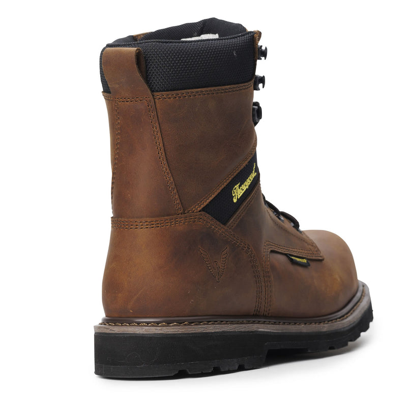 Thorogood Men's Jobsite Series 8" Waterproof Safety Toe Boots, 804-4243, Crazy Horse Brown, view 9 of 13