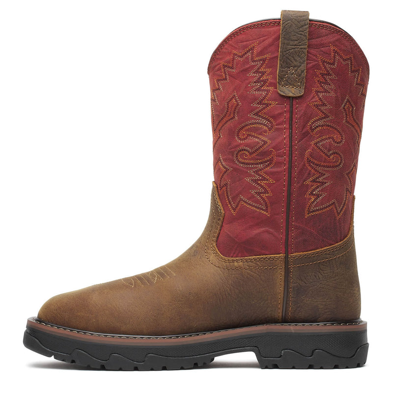 Thorogood Men's Buffalo Ridge 11" Waterproof Nano Toe Boots, 804-4341, Scarlet, view 4 of 7