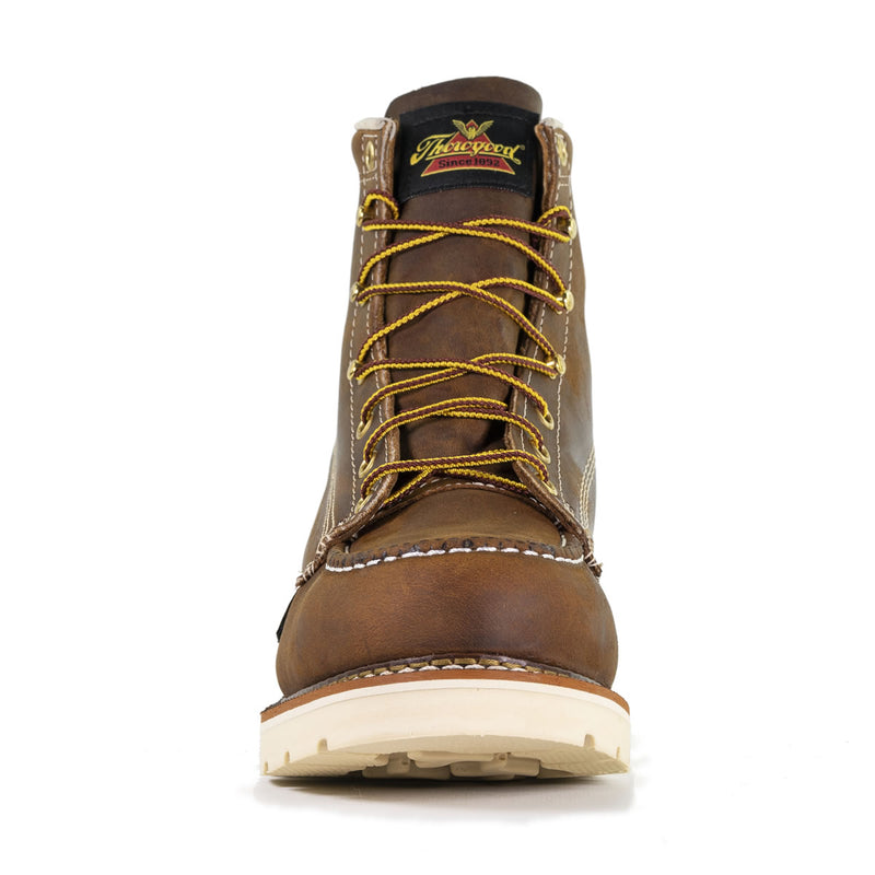 Thorogood Men's American Heritage 6" Trail Moc Toe MAXWear 90™ Safety Toe Boots, 804-4375, Crazy Horse, view 6 of 10