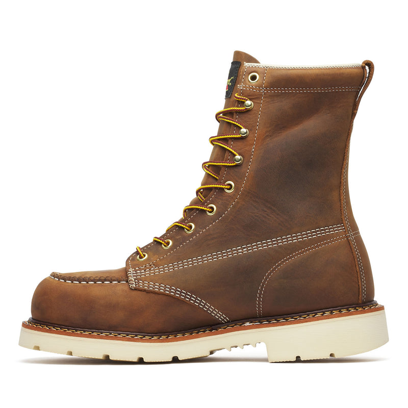 Thorogood Men's American Heritage 8" Trail Moc Toe MAXWear 90™ Safety Toe Boots, 804-4378, Crazy Horse, view 5 of 12