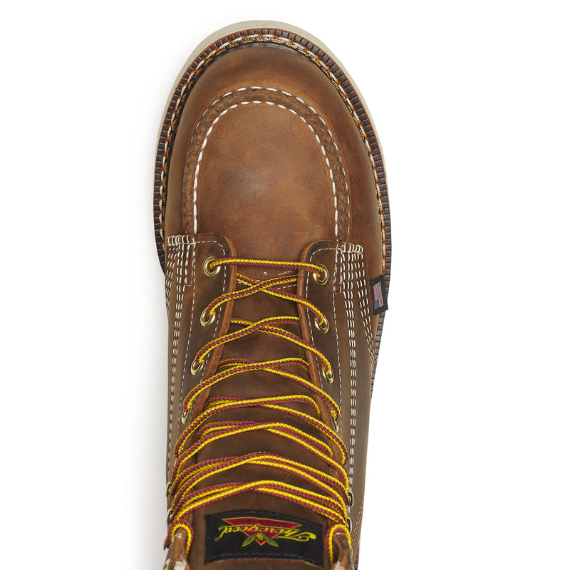 Thorogood Men's American Heritage 8" Trail Moc Toe MAXWear 90™ Safety Toe Boots, 804-4378, Crazy Horse, view 6 of 12