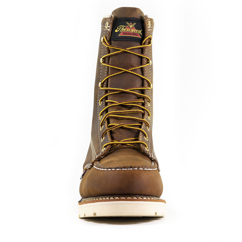 Thorogood Men's American Heritage 8" Trail Moc Toe MAXWear 90™ Safety Toe Boots, 804-4378, Crazy Horse, view 8 of 12