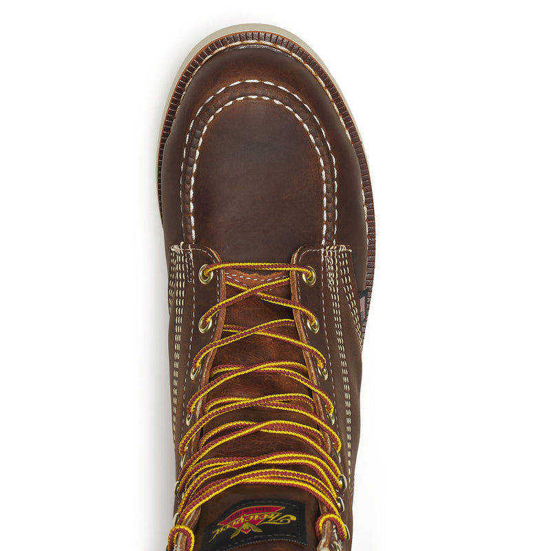 Thorogood Men's American Heritage 8" Trail Moc Toe MAXWear Wedge™ Safety Toe Boots, 804-4478, Crazy Horse, view 5 of 9