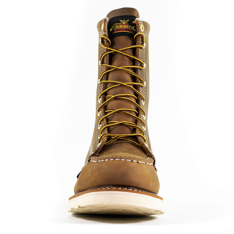 Thorogood Men's American Heritage 8" Trail Moc Toe MAXWear Wedge™ Safety Toe Boots, 804-4478, Crazy Horse, view 6 of 9