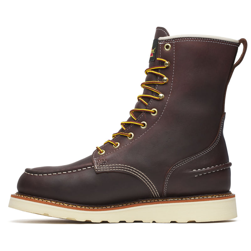 Thorogood Men's 1957 Series 8" Moc Toe MAXWear Wedge™ Waterproof Soft Toe Boots, 814-3800, Briar Pitstop, view 4 of 10