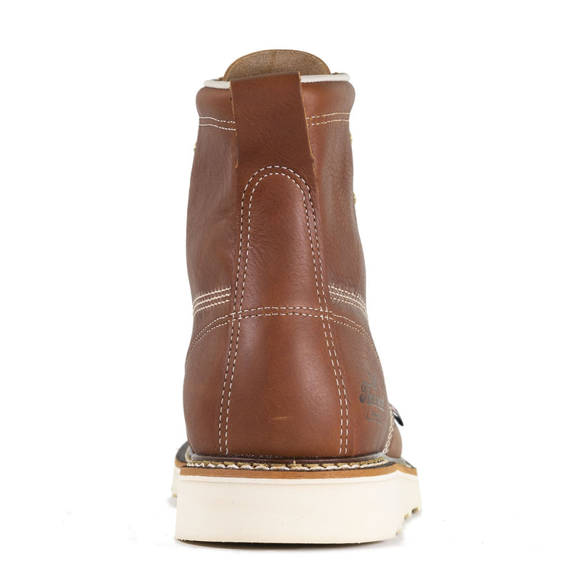 Thorogood Men's American Heritage 6" Moc Toe MAXWear Wedge™ Soft Toe Boots, 814-4200, Tobacco, view 10 of 13