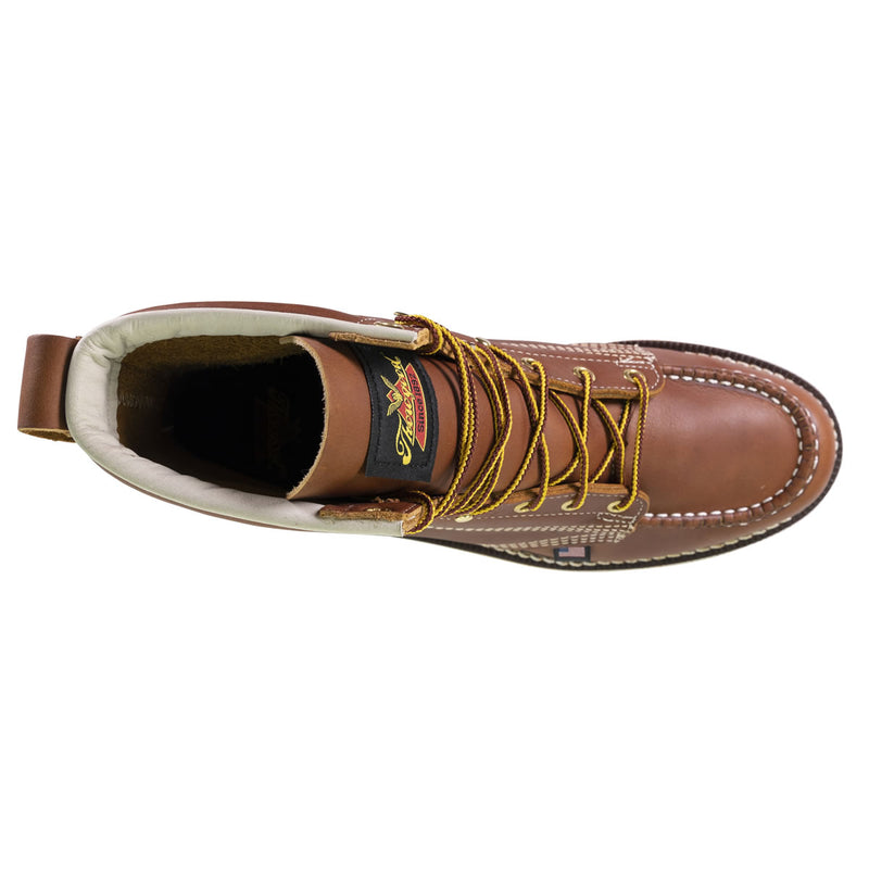 Thorogood Men's American Heritage 6" Moc Toe MAXWear Wedge™ Soft Toe Boots, 814-4200, Tobacco, view 11 of 13