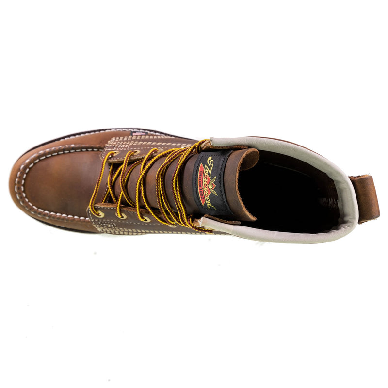 Thorogood Men's American Heritage 6" Trail Moc Toe MAXWear Wedge™ Soft Toe Boots, 814-4203, Crazy Horse, view 8 of 10